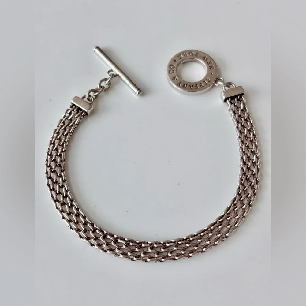 Tiffany & Co. Somerset Toggle Bracelet
Sterling Silver 925. Size 7" - Picture 5 of 9